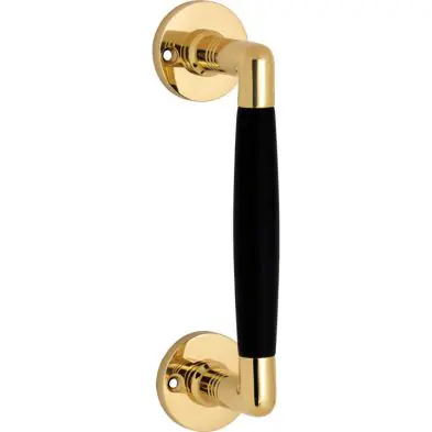 324.0008.35  Ziehgriff L 112mm - antiker Türgriff, Balkongriff, Terrassentürgriff, Schiebetürgriff