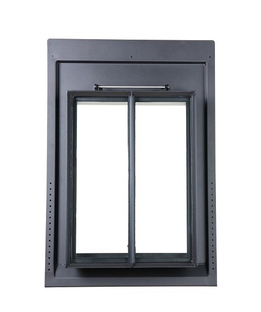 510.0003.70 Dachfenster DRKK 44 x 60 cm (Fensterteil) Oben Rundbogen Vertikale Einteilung Eisen pulverbeschichtet 