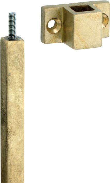 318.0075.45 Stangenverlängerungsset für Treibriegel Messing antik
